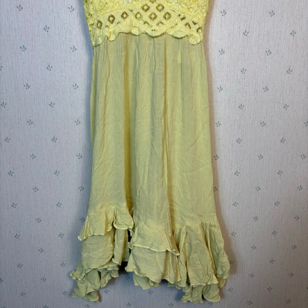 Free People Adella Slip Lace Dress XS Boho Sundress Flowy Fairycore Festival NWT - Picture 8 of 13